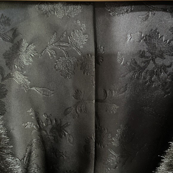 Vintage 60s Coat Womens Large Fur Collar Wool Accent‎ Buttons USA Union Made - Picture 5 of 12